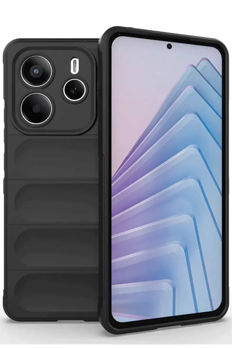 Newface Xiaomi Redmi Note 14 4g Kılıf Optimum Silikon - Siyah