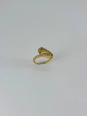 14 K Gold Kaplama Zirkon Taşlı Yüzük