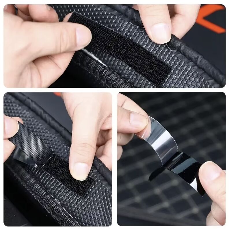 Araç Ev Ofis Çok Amaçlı Kaydırmaz Çift Taraflı Cırt Velcro Bant 16’lı Set 23x70mm Siyah