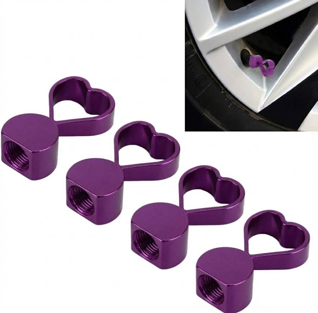 Kalpli Alüminyum Sibop Kapağı 4'lü Set Mor