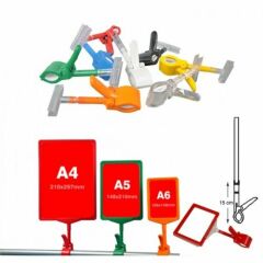 Mandallı A6 Çerçeve Takımı Mavi - 10 Adet