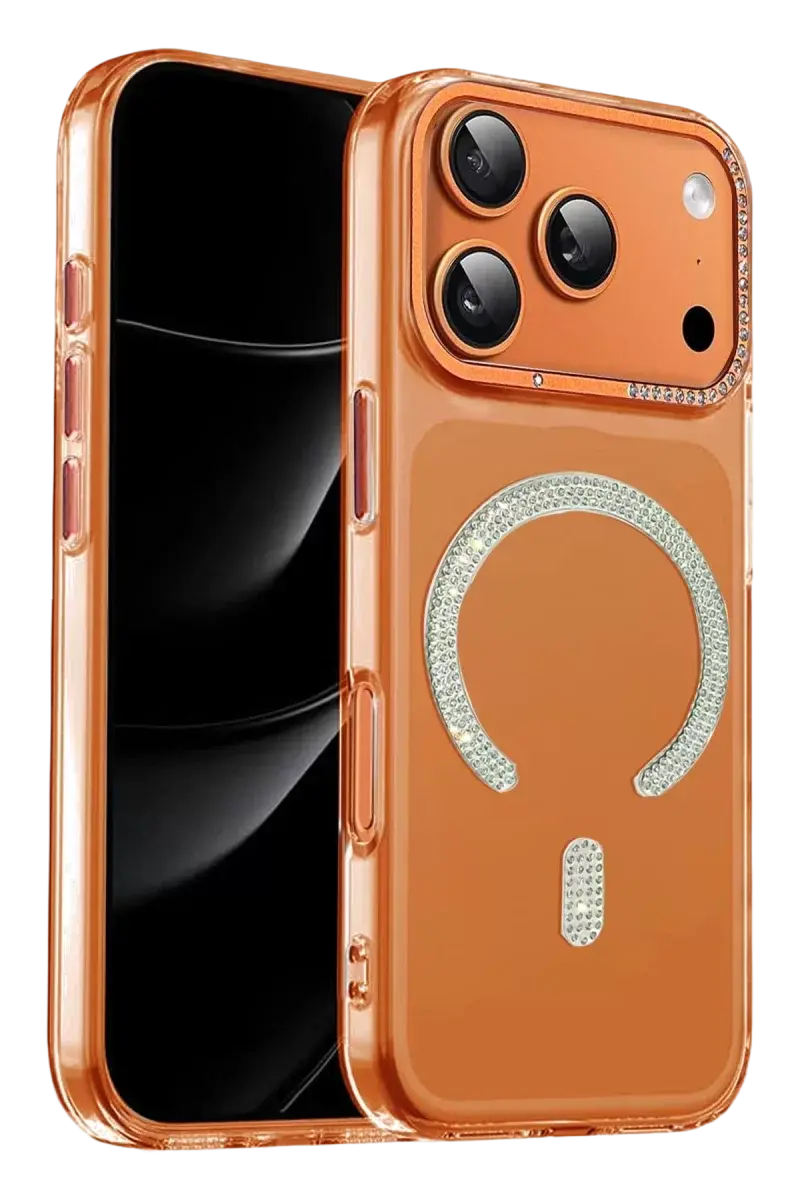 Joko Apple İphone 17 Pro Max Tash Diamond Magsafe Kapak - Turuncu