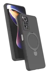 Newface Xiaomi Redmi Note 12 Pro 4g Regal Magsafe Standlı Kapak - Titan Gri