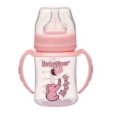 BabyTime BT078 G. Ağız Kulplu Pp Biberon 150Cc - Pembe