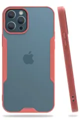 Newface İphone 12 Pro Max Kılıf Platin Silikon - Pembe
