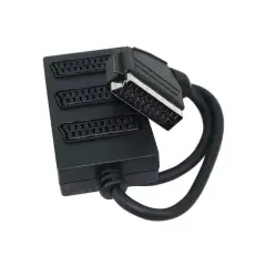Elektromer 3'lü Scart Dağıtıcı (1 Erkek-3 Dişi Scart)