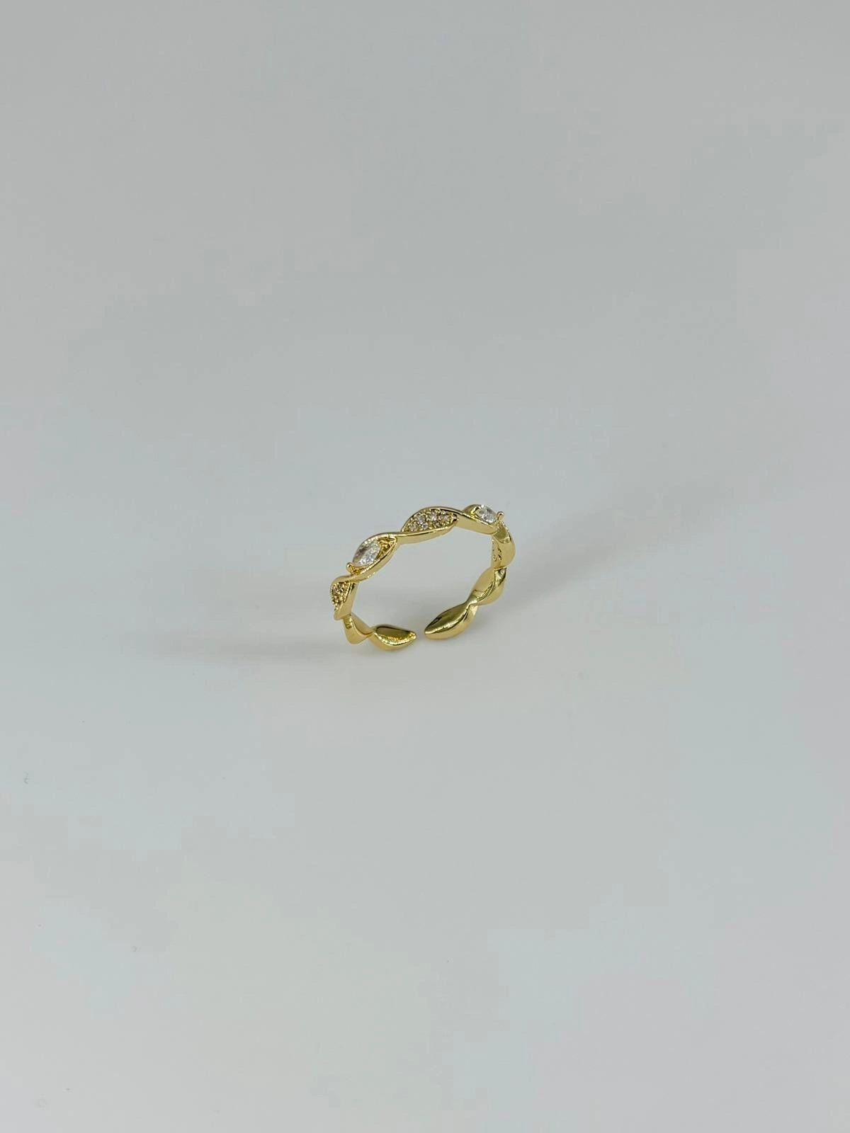 14 K Gold Kaplama Zirkon Taşlı Yüzük