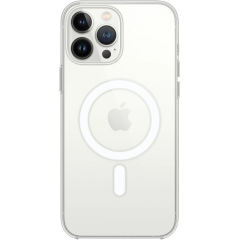 İphone 15 Pro Max Kılıf Magneticsafe Şeffaf Silikon - Şeffaf