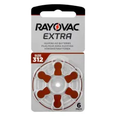 Rayovac 312 Numara Kulaklık Pili 6'lı Paket
