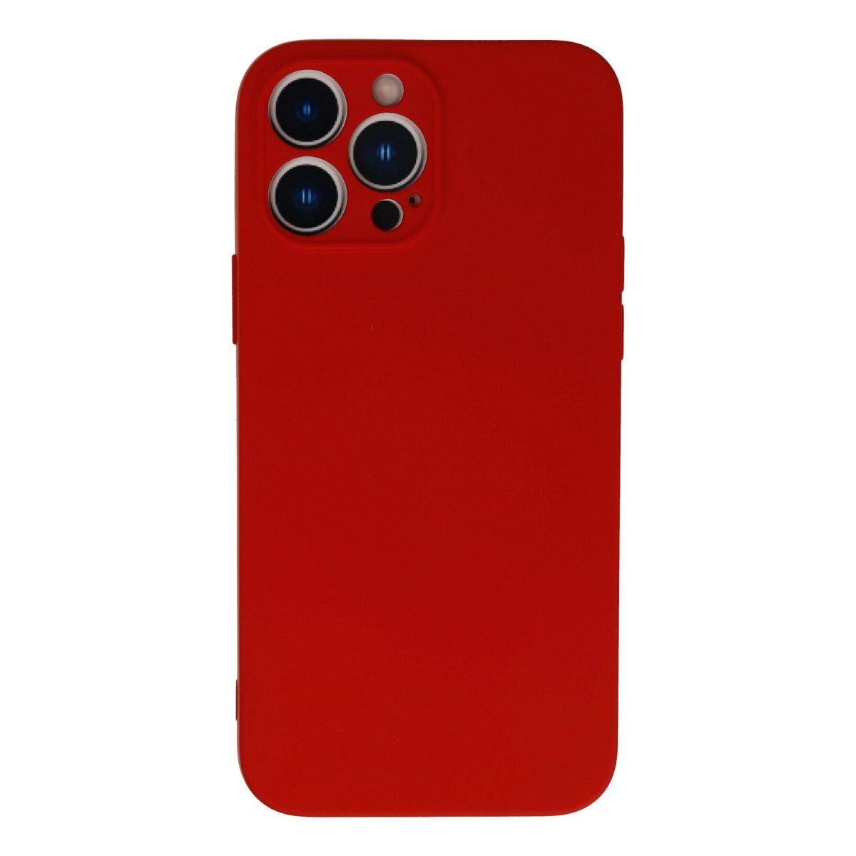İphone 13 Pro Kılıf Nano İçi Kadife Silikon - Kırmızı