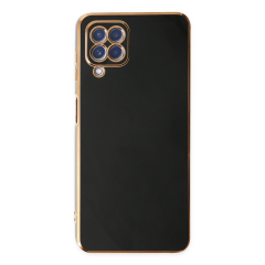 Samsung Galaxy A12 Kılıf Volet Silikon - Siyah