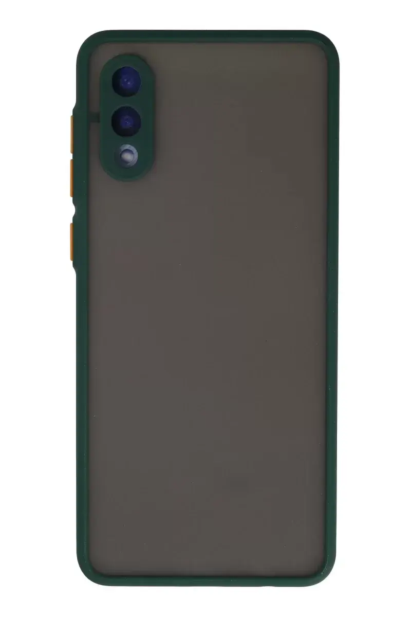 Newface Samsung Galaxy A02 Kılıf Montreal Silikon Kapak - Yeşil