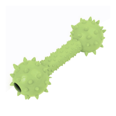 Sesli Dambıl Köpek Oyuncağı 4x13 cm Yeşil