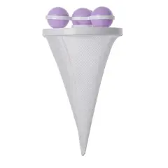 Sunup Sn-26621 Çok Fonksiyonlu Çamaşır Makinesi İçin Yıkanabilir Mor Toz Tüy Toplayıcı