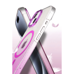 İphone 15 Plus Glossy Magsafe Kapak - Çöl Titanyum