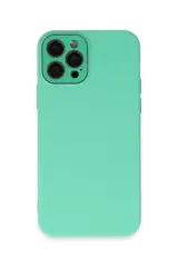 Newface İphone 12 Pro Kılıf Lansman Glass Kapak - Turkuaz