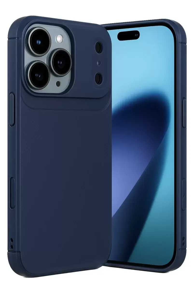 Newface Apple İphone 17 Pro Max Auto Focus Karbon Kapak - Lacivert
