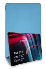 Newface Apple İpad 4 9.7 Kılıf Tablet Smart Kılıf - Mavi