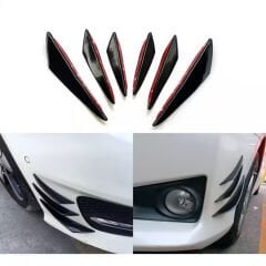 Tampon 6'lı Bıçak Ventil Parlak Siyah İthal