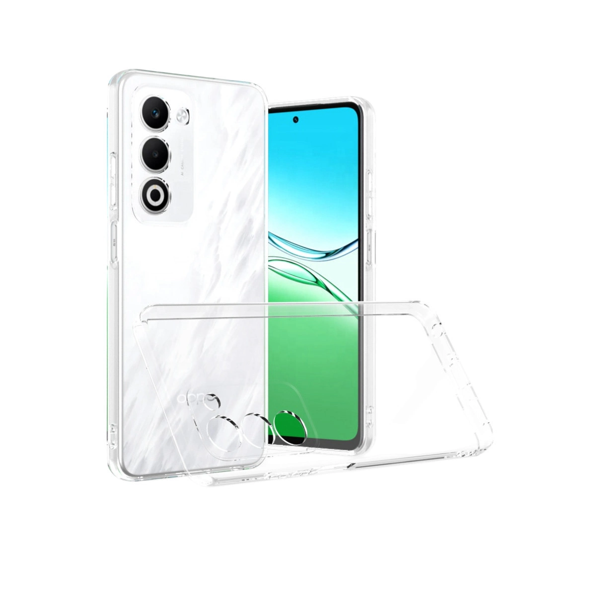 Oppo A5 4g Lüx Şeffaf Silikon - Şeffaf