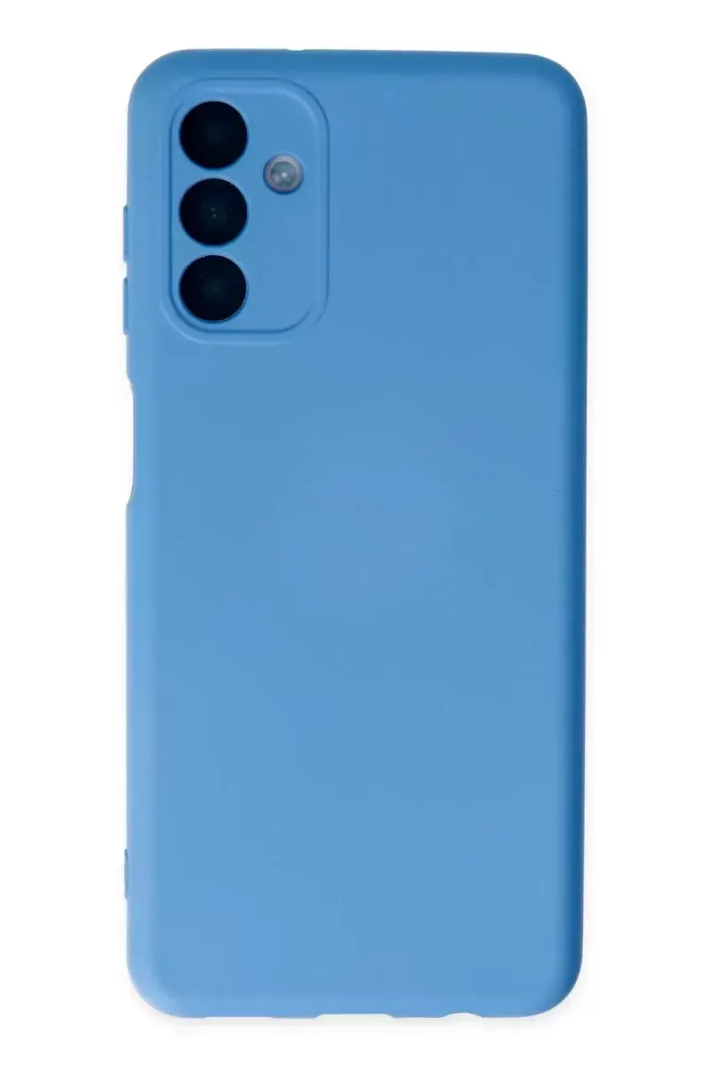 Newface Samsung Galaxy A04s Kılıf Nano İçi Kadife Silikon - Mavi