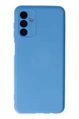 Newface Samsung Galaxy A04s Kılıf Nano İçi Kadife Silikon - Mavi