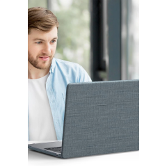 Macbook Air 13.6 Macbook Kumaş Kapak - Gri