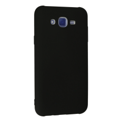 Samsung Galaxy J7 Kılıf Nano İçi Kadife Silikon - Siyah