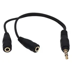 Powermaster 3.5 Mm Erkek-2 Stereo Dişi Kulaklık Çoklayıcı Kablo