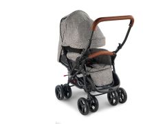 Baby2Go 2024 Safe Çift Yönlü Bebek Arabası - Siyah