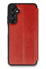 Newface Samsung Galaxy A05s Kılıf Flip Cover - Kırmızı