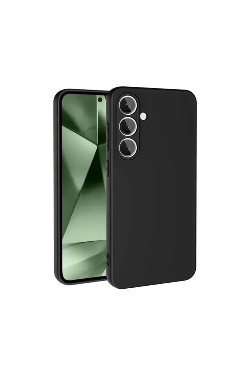 Newface Samsung Galaxy S24 Fe Kılıf Nano İçi Kadife Silikon - Siyah