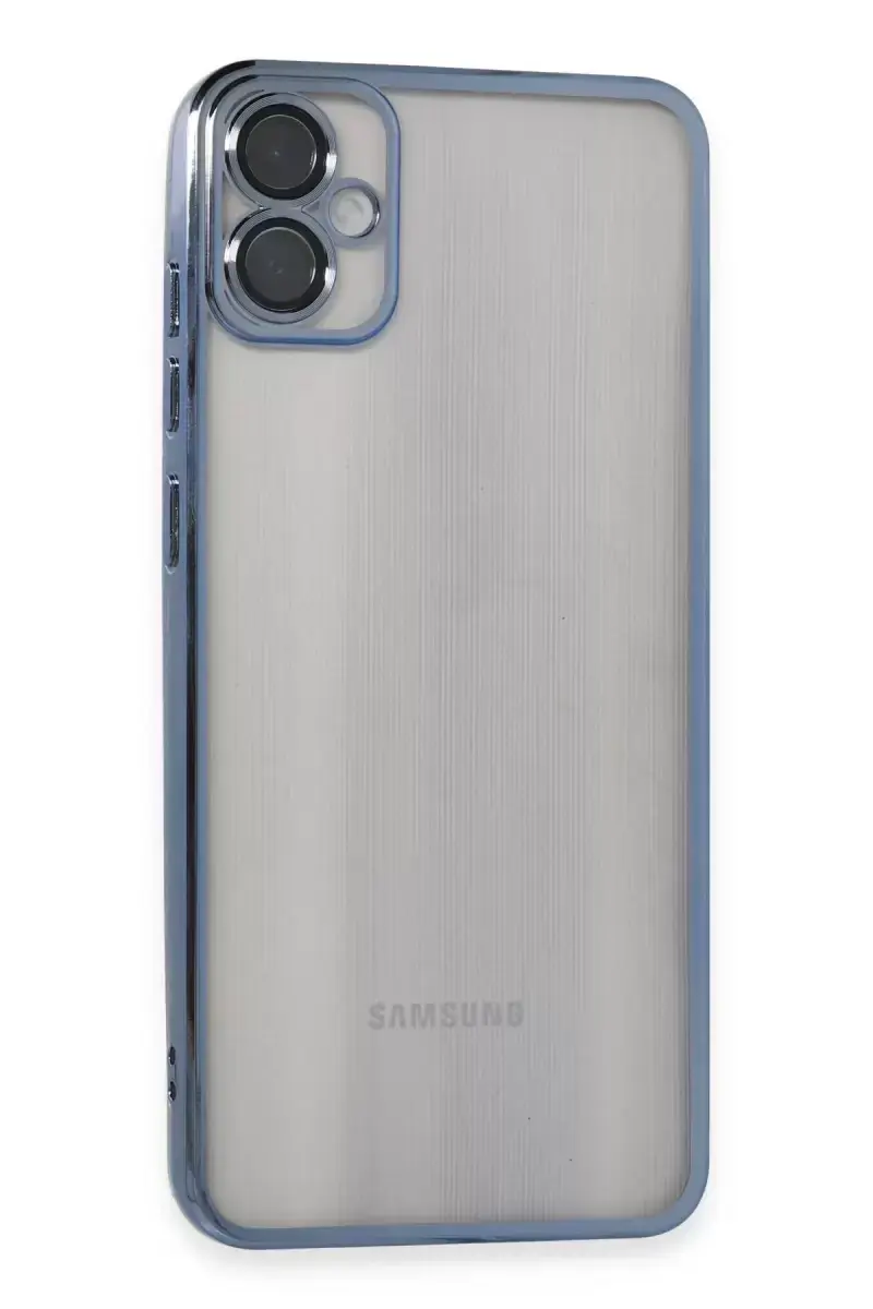 Newface Samsung Galaxy A05 Kılıf Razer Lensli Silikon - Lacivert