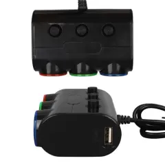 Olesson 1523 12-24v Çift Usb Girişli 120w 80cm Kablolu 3'lü Araç Çakmak Çoklayıcı