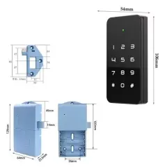 Powermaster Pm-26728 Rfıd Ve Tuş Panelli Dijital Elektronik Kapı Dolap Kilidi (2'li Paket)