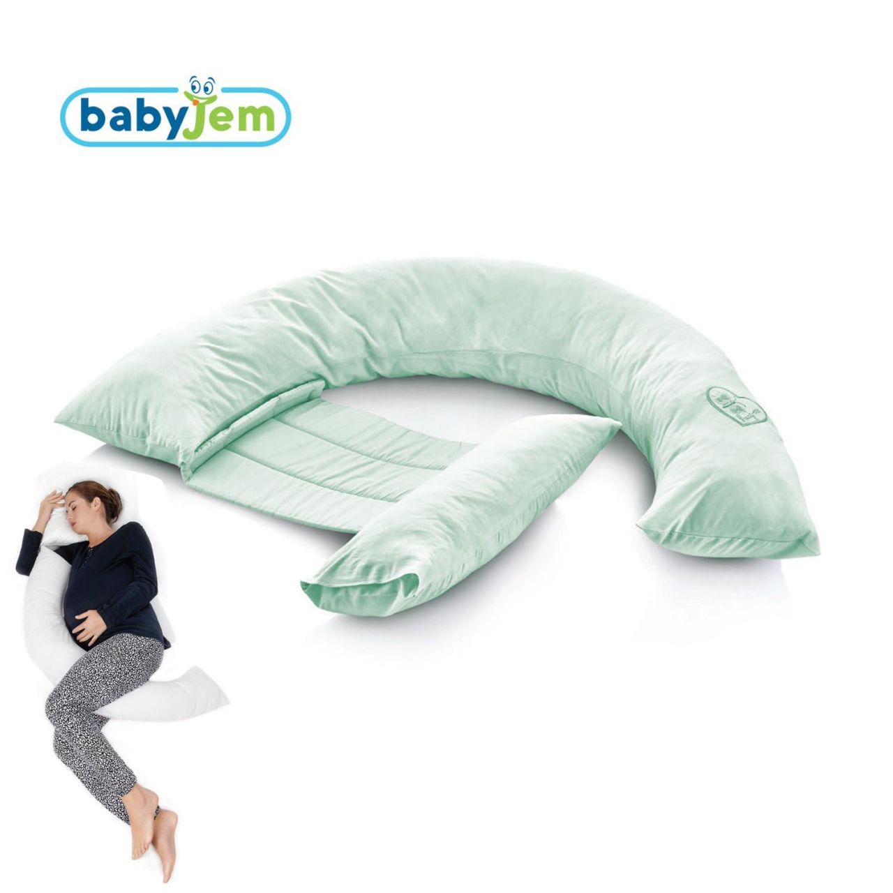 Babyjem Sırt Destekli Hamile Ve Emzirme Yastığı Yeşil