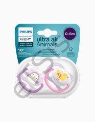 Philips Avent Ultra Air Animals 2li Emzik 0-6 Ay - Kız