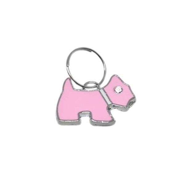 Köpek Tasma Aksesuarı İsimlik 1×2 cm Pembe