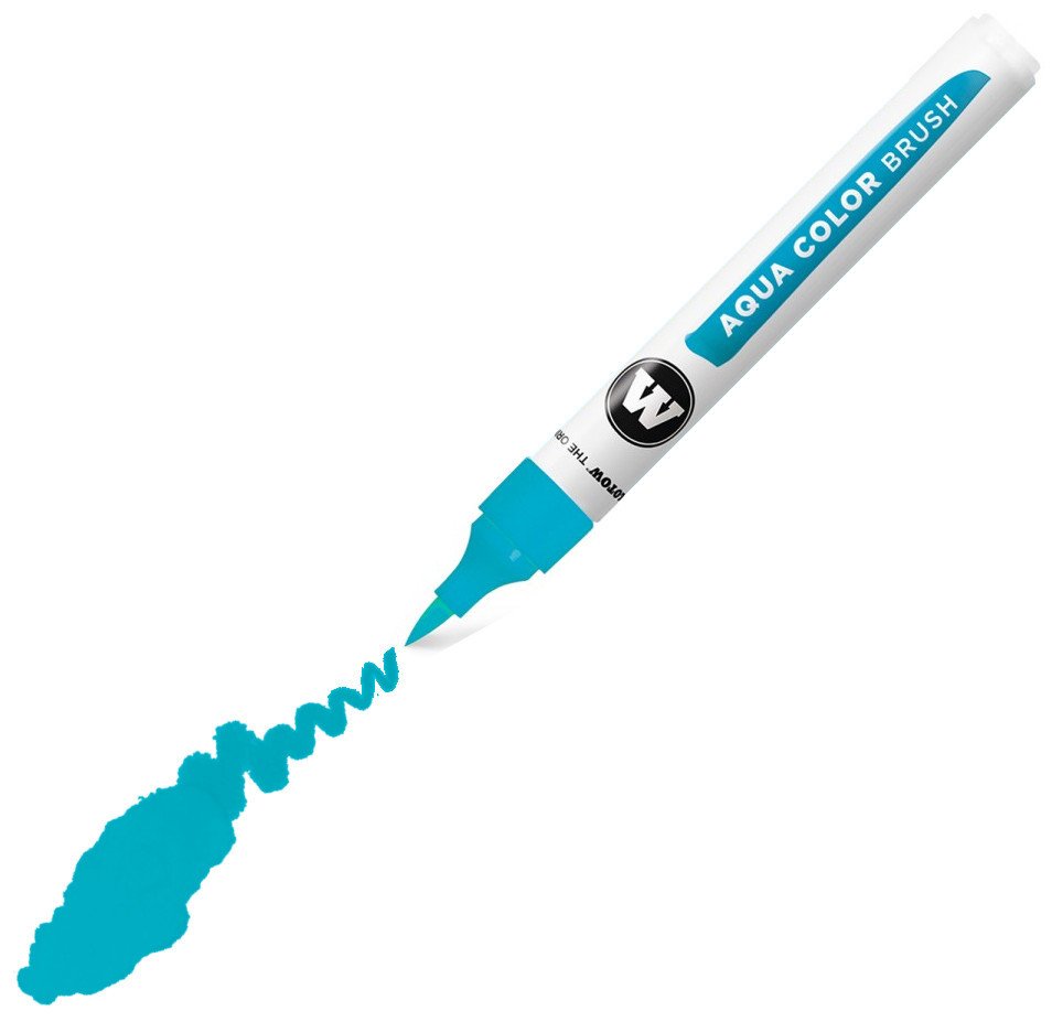 Aqua Color Brush Fırça Uçlu Kalem N:012 Cyan