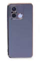 Newface Xiaomi Redmi 12c Kılıf Volet Silikon - Mavi