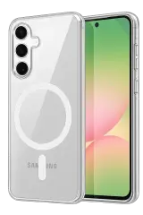Newface Samsung Galaxy A55 5g Combo Sert Şeffaf Magsafe Kapak - Şeffaf
