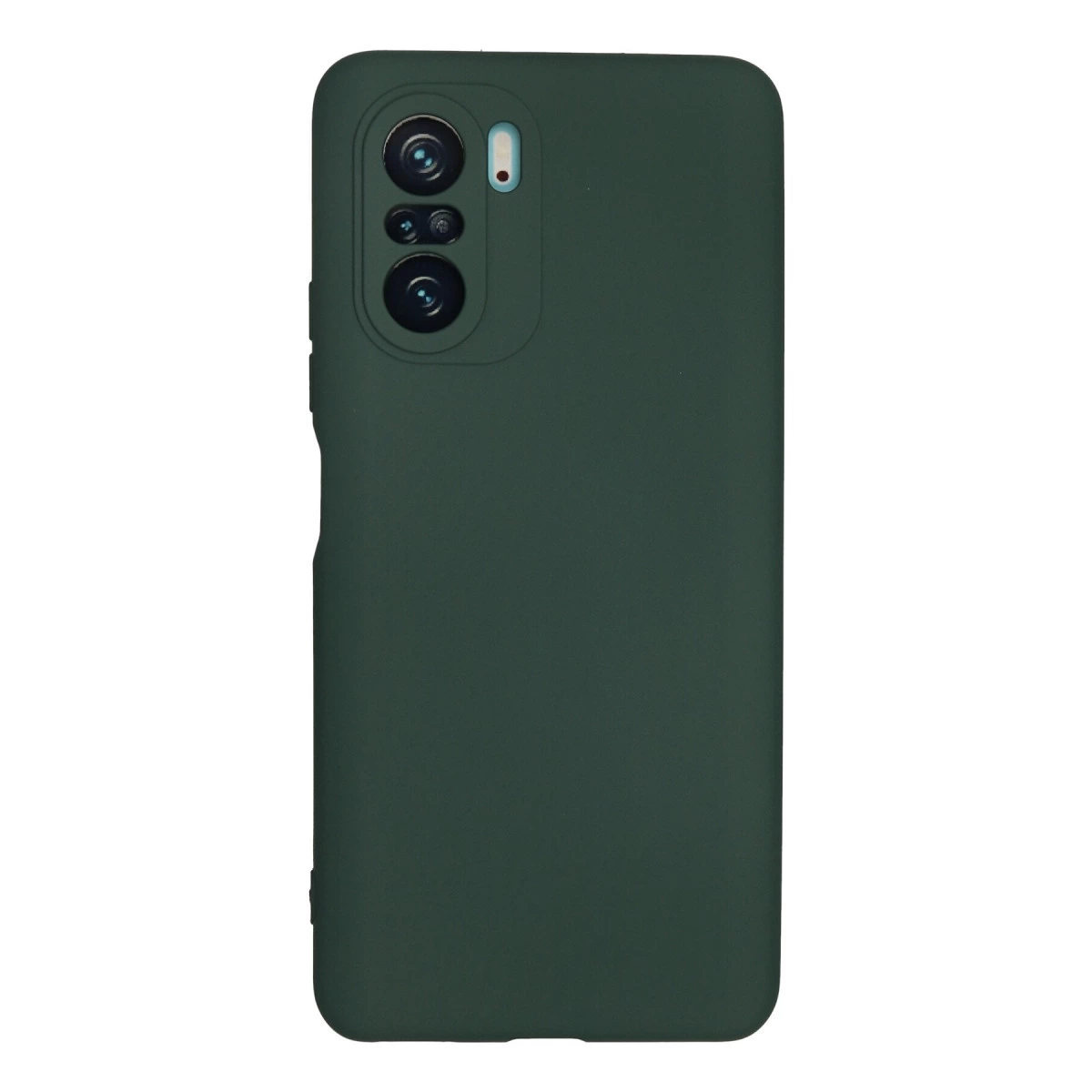 Xiaomi Poco F3 Kılıf Nano İçi Kadife Silikon - Koyu Yeşil
