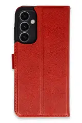 Newface Samsung Galaxy A25 5g Kılıf Trend S Plus Kapaklı Kılıf - Kırmızı