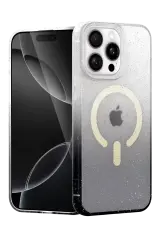 Newface Apple İphone 14 Pro Max Pummel Shiny Magsafe Kapak - Siyah