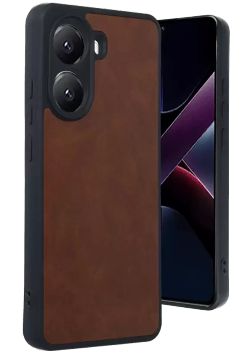 Newface Xiaomi Poco X7 Pro Kılıf Aras Deri Kapak - Taba