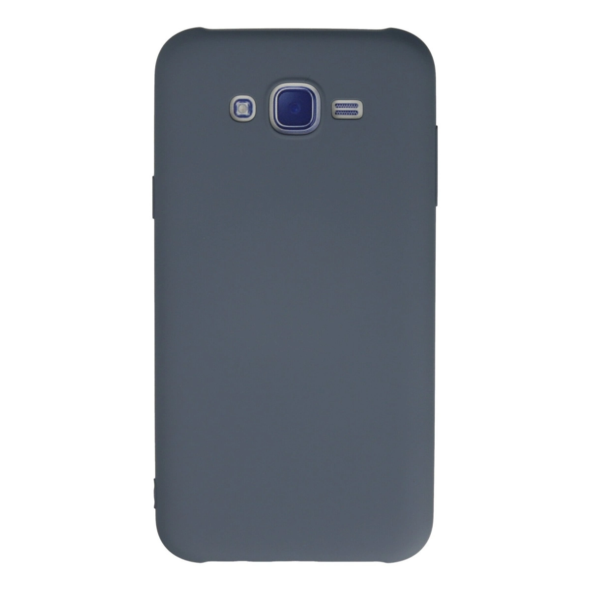 Samsung Galaxy J7 Kılıf Nano İçi Kadife Silikon - Gri