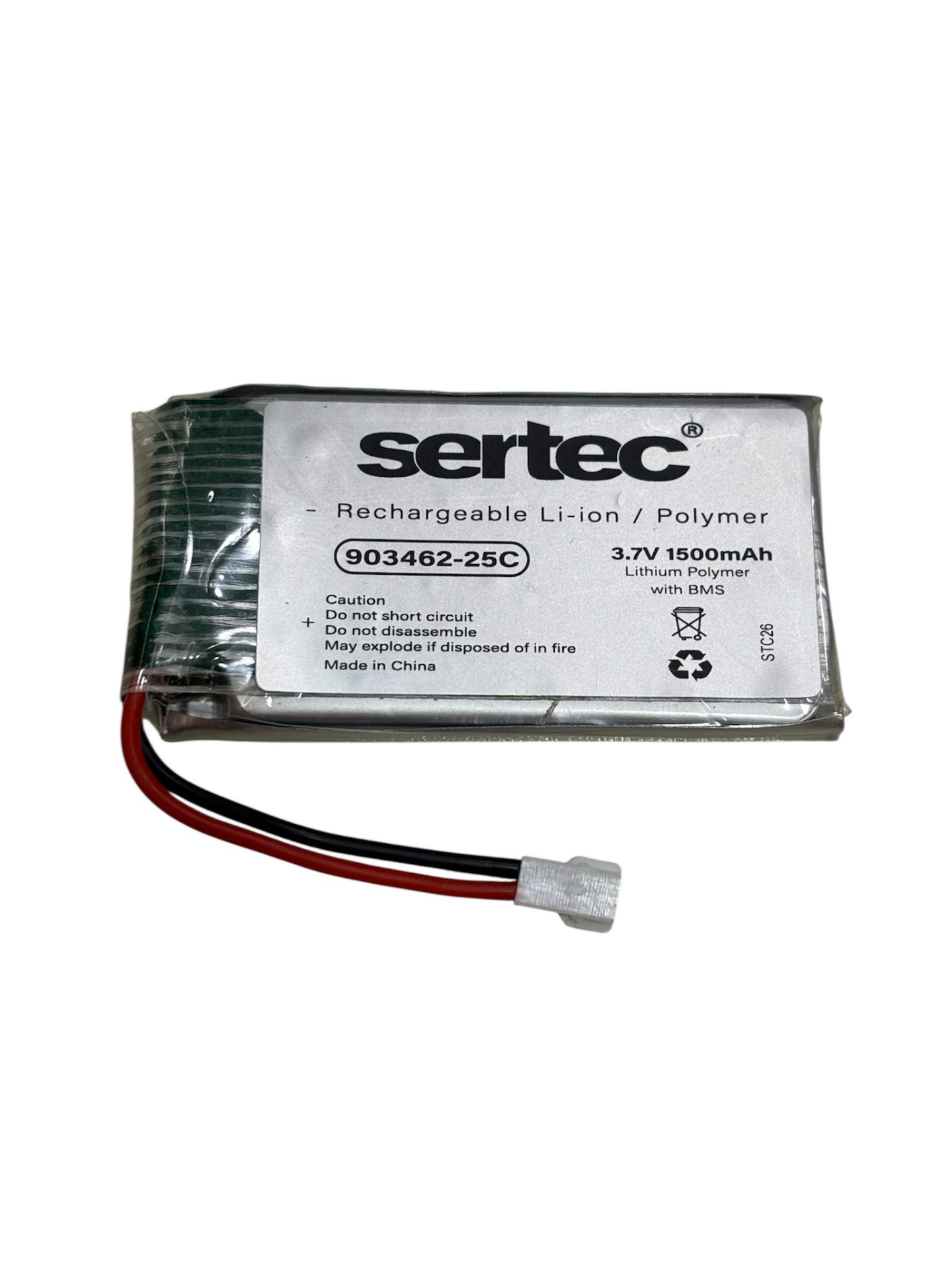 / 903462 / 3,7v - 1500mah. - 25c  Beyaz Soket