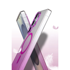 Samsung Galaxy S23 Ultra Glossy Magsafe Kapak - Pembe
