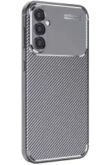 Newface Samsung Galaxy A26 Kılıf Auto Focus Karbon Kapak - Gri