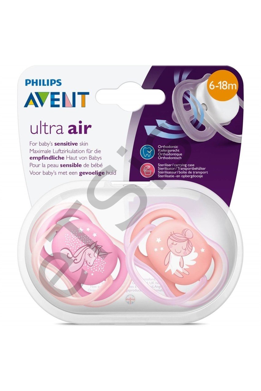 Philips Avent Ultra Air 2li Desenli Emzik 6-18 Ay - Kız